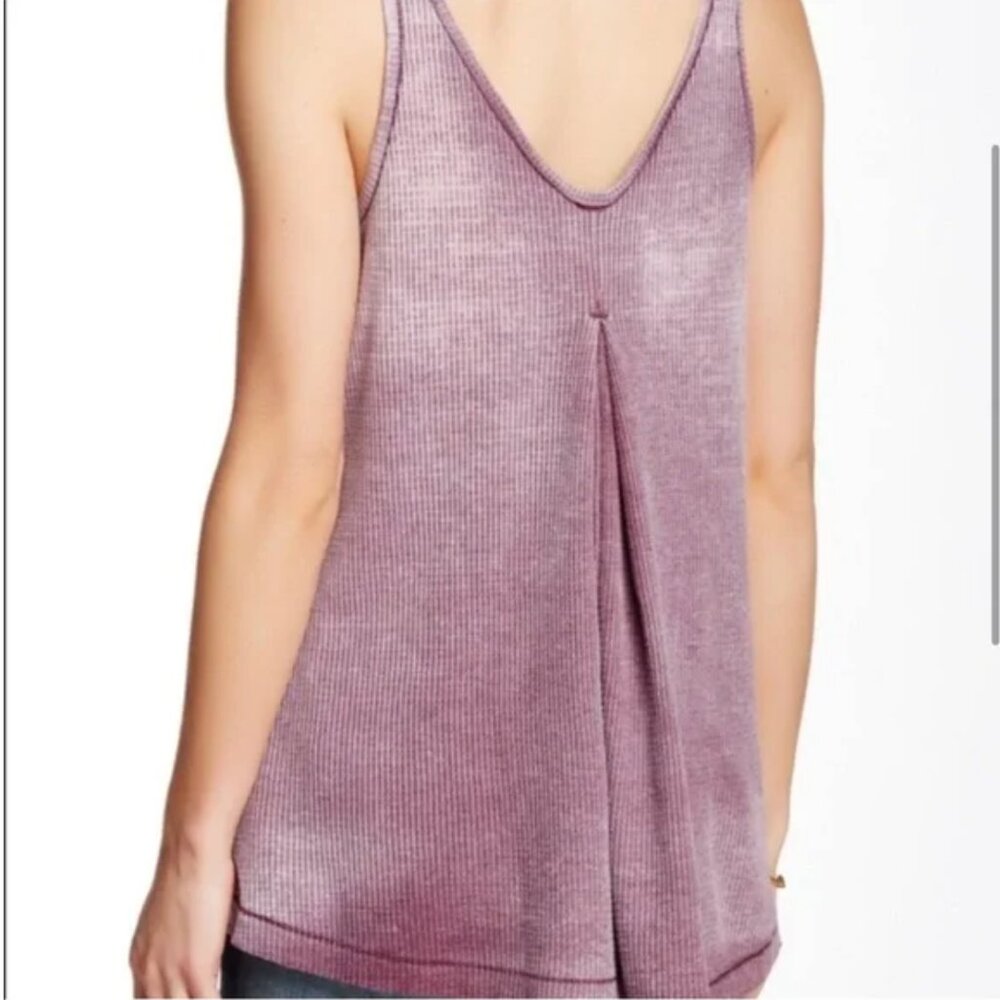 WE THE FREE KITTEN DISTRESSED THERMAL TANK TOP - Picture 2 of 5